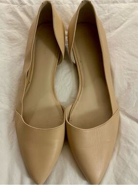 Cole Haan Women's Pointed-Toe Ballet Flats in Nude